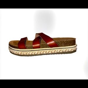 Jelly Pop leather sandals